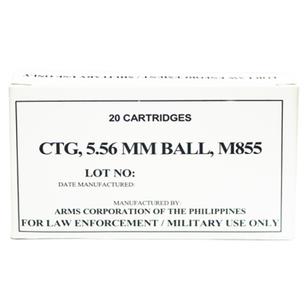 ARMSCOR 556NATO 62GR M855 20/1000