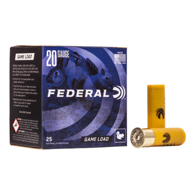 FED GAME LOAD 20GA 2 3/4" #6 25/250