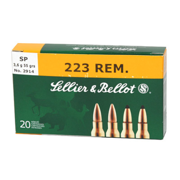 S&B 223REM 55GR SP 20/1000