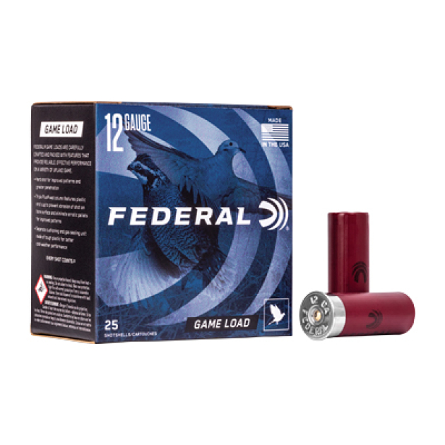 FED GAME LOAD 12GA 2 3/4" #8 25/250