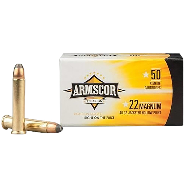 Armscor FAC22M1N USA  22WMR 40gr Jacketed Hollow Point 50 Per Box/40 Case