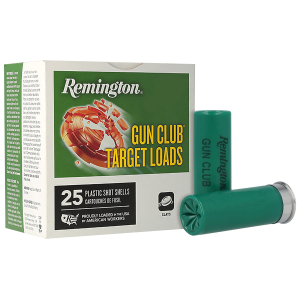 Remington Ammunition 20230 Gun Club  12Gauge 2.75" 1 1/8oz 8Shot 25 Per Box/10 Case