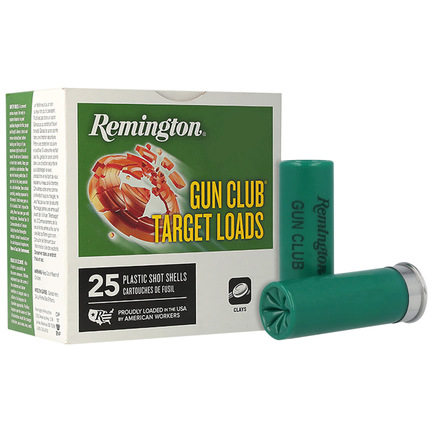 Remington Ammunition 20230 Gun Club  12Gauge 2.75" 1 1/8oz 8Shot 25 Per Box/10 Case