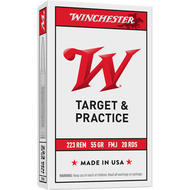 Winchester Ammo W223K USA  223Rem 55gr Full Metal Jacket 20 Per Box/50 Case