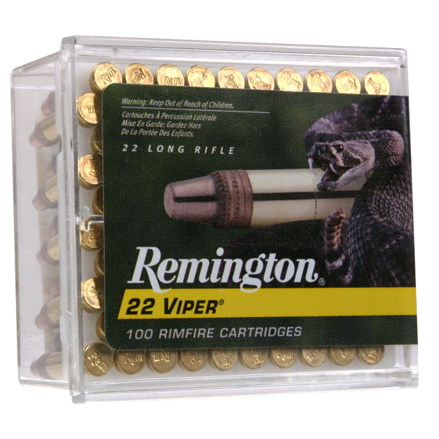 Remington Ammunition 21288 Viper  22LR 36gr Truncated Cone Solid 100 Per Box/50 Case