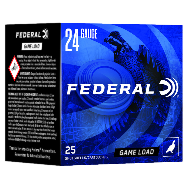 Federal N1248 Game-Shok Heavy Field 24Gauge 2.50" 11/16oz 8Shot 25 Per Box/10 Case