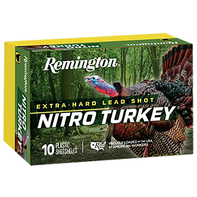 Remington Ammunition 26688 Nitro Turkey  12Gauge 2.75" 1 1/2oz 5Shot 10 Per Box/10 Case