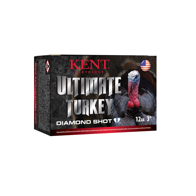 Kent Cartridge C123TK504 Ultimate Turkey 12Gauge 3" 1 3/4oz 4Shot 10 Per Box/10 Case