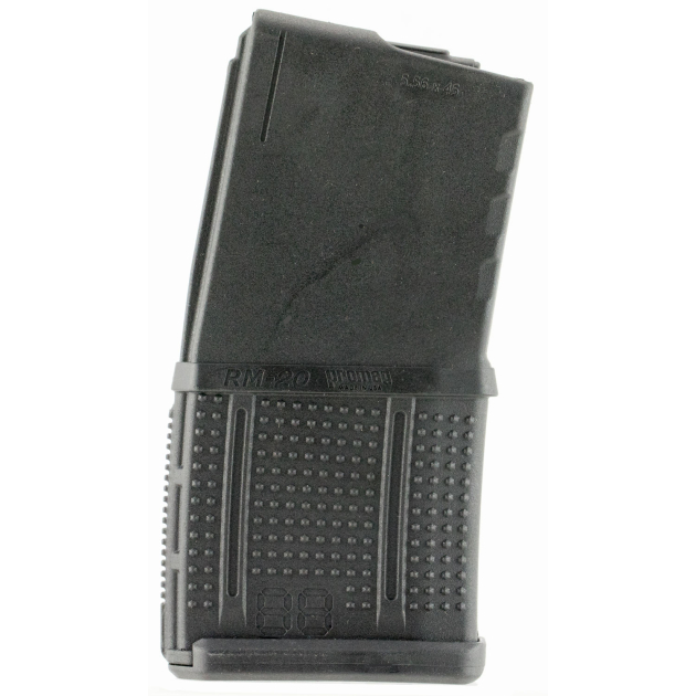 ProMag RM20 Standard  20rd Detachable w/Roller Follower 5.56x45mm Fits AR-15 Black DuPont Zytel Polymer