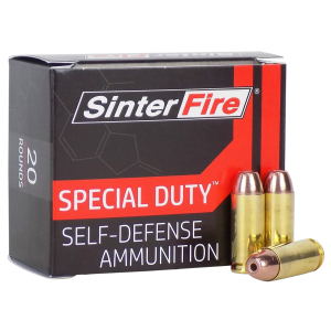 SinterFire Inc SF10125SD Special Duty (SD)  10mmAuto 125gr Lead Free Frangible Hollow Point 20 Per Box/10 Case