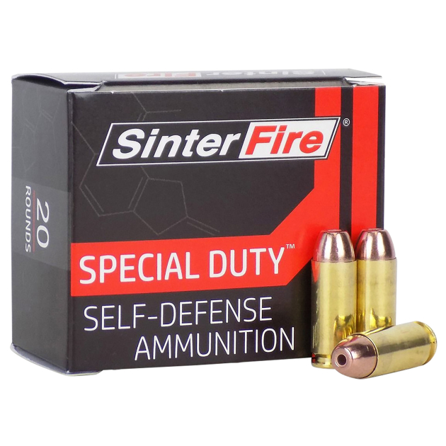 SinterFire Inc SF10125SD Special Duty (SD)  10mmAuto 125gr Lead Free Frangible Hollow Point 20 Per Box/10 Case