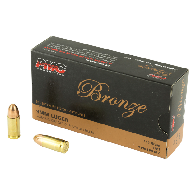 PMC 9A Bronze  9mmLuger 115gr Full Metal Jacket 50 Per Box/20 Case