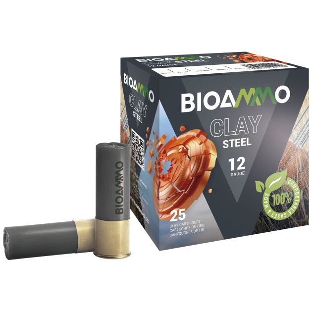 Bioammo BRS2470 Rex Steel Target 12Gauge 2.75" 7/8oz 7Shot 25 Per Box/10 Case