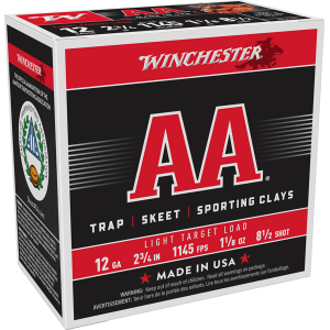 Winchester Ammo AA1285 AA Light Target 12Gauge 2.75" 1 1/8oz 8.5Shot 25 Per Box/10 Case