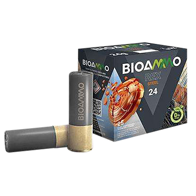 Bioammo BRS2870 Rex Steel Target 12Gauge 2.75" 1oz 7Shot 25 Per Box/10 Case
