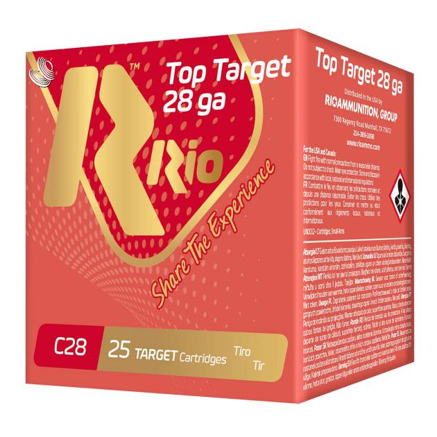 Rio Ammunition RC289 Top Target  28 Gauge 2.75" 3/4 oz 9 Shot 25 Per Box/ 10 Case