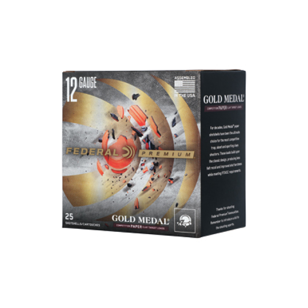 FED GLD MDL PAPER 12GA 2.75" #8 25