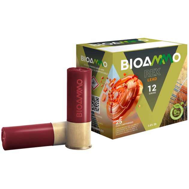 Bioammo BR2875 Rex Lead Competition 12Gauge 2.75" 1oz 7.5Shot 25 Per Box/10 Case