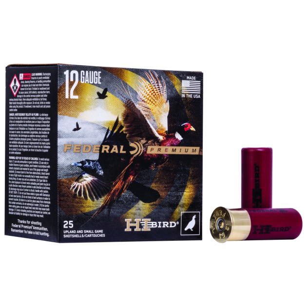 Federal HVF1275 Premium Hi-Bird 12Gauge 2.75" 1 1/8oz 7.5Shot 25 Per Box/10 Case
