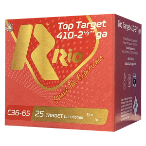 Rio Ammunition RC3675 Top Target  410 Gauge 2.50" 1/2 oz 7.5 Shot 25 Per Box/10 Case