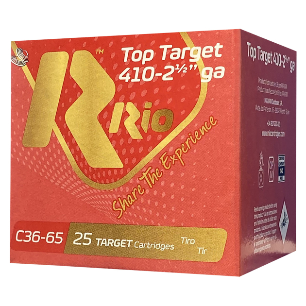 Rio Ammunition RC3675 Top Target  410 Gauge 2.50" 1/2 oz 7.5 Shot 25 Per Box/10 Case