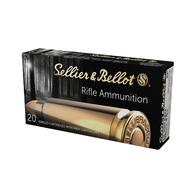 Sellier & Bellot SB22250B Rifle  22-250Rem 55gr Soft Point 20 Per Box/25 Case