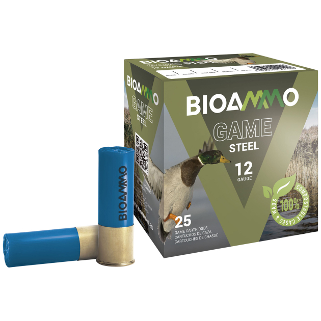 Bioammo BLS2830 Steel Game 12Gauge 2.75" 1oz 3Shot 25 Per Box/10 Case