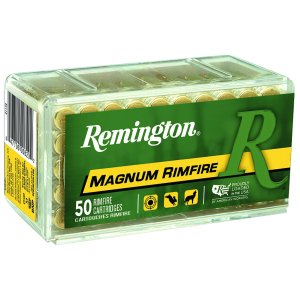 Remington Ammunition 21170 Magnum Rimfire  22WMR 40gr Jacketed Hollow Point 50 Per Box/40 Case