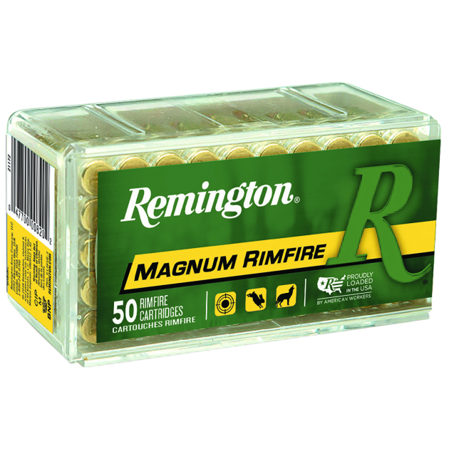 Remington Ammunition 21170 Magnum Rimfire  22WMR 40gr Jacketed Hollow Point 50 Per Box/40 Case