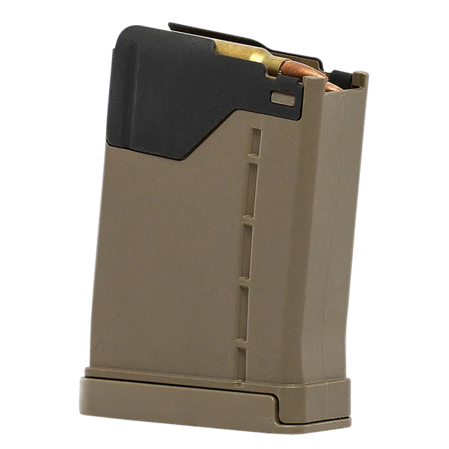 Lancer 232042 L5AWM  10rd 5.56x45mm FDE Polymer w/ Steel Feed Lips Fits AR-15