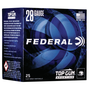 Federal TGS28218 Top Gun  28Gauge 2.75" 3/4oz 8Shot 25 Per Box/10 Case