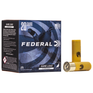 Federal H2044 Game-Shok High Brass 20Gauge 2.75" 1oz 4Shot 25 Per Box/10 Case