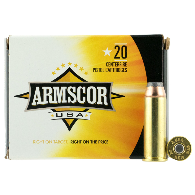 Armscor FAC44M2N USA  44Rem Mag 240gr Jacketed Hollow Point 20 Per Box/25 Case