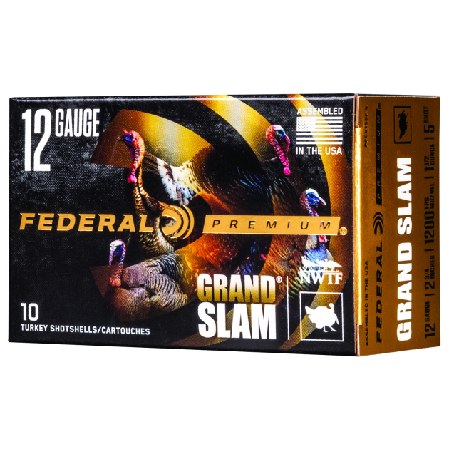 Federal PFCX156F5 Premium Grand Slam 12Gauge 2.75" 1 1/2oz 5Shot 10 Per Box/25 Case