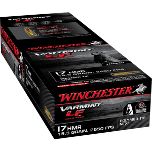 Winchester Ammo S17HMR1LF Varmint LF  17HMR 15.5gr Polymer Tip NTX 50 Per Box/20 Case
