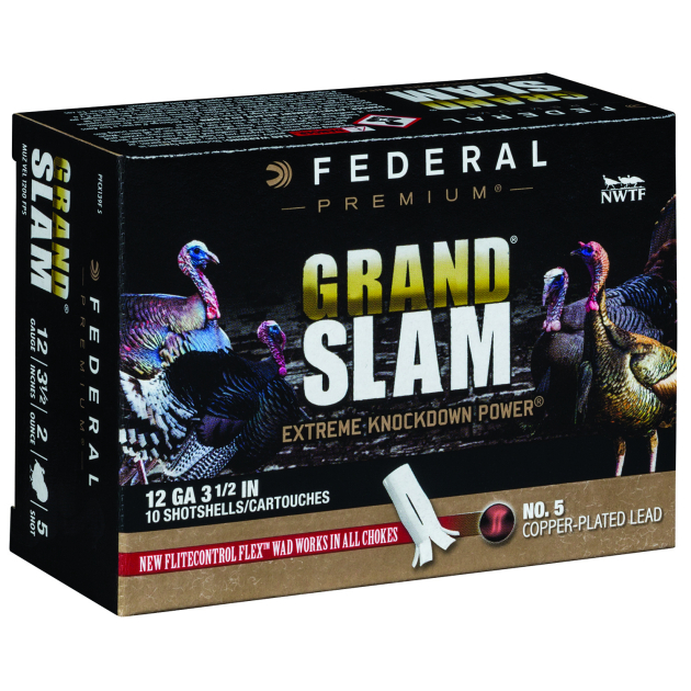 Federal PFCX139F5 Premium Grand Slam 12Gauge 3.50" 2oz 5Shot 10 Per Box/25 Case