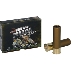 HEVI-SHOT HEVI METAL 12GA - 3.5" 1-1/2OZ #4 5RD 10BX/CS