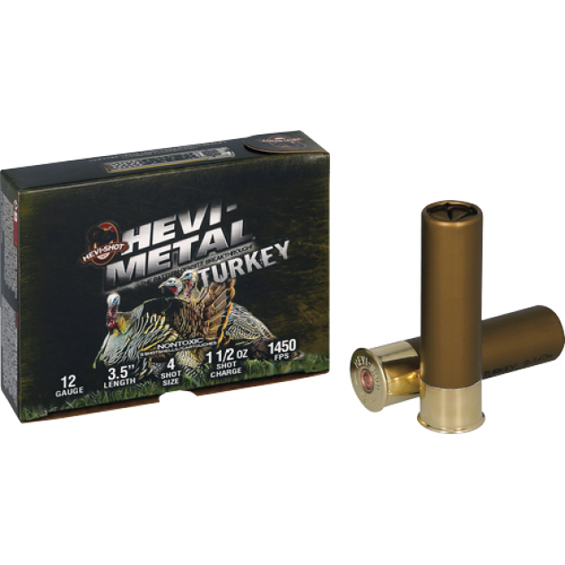 HEVI-SHOT HEVI METAL 12GA - 3.5" 1-1/2OZ #4 5RD 10BX/CS