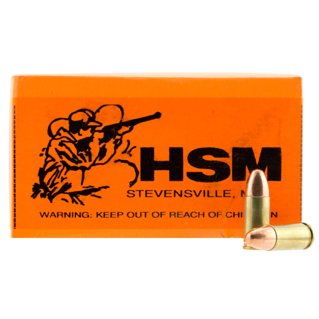 HSM 9MM2R Training  *Remanufactured 9mm Luger 115 gr Full Metal Jacket 50 Per Box/ 20 Case