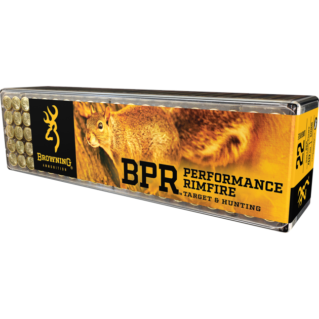 Browning Ammo B194122100 BPR Performance Rimfire  22LR 40gr Hollow Point 100 Per Box/10 Case