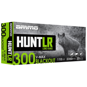 Ammo Inc 300B110VMXA20 Signature  300Blackout 110gr Hornady V-Max 20 Per Box/10 Case