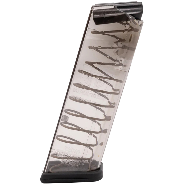 ETS Group GLK21 Pistol Mags  13rd 45 ACP Compatible w/ Glock 21/30/41 Clear Polymer