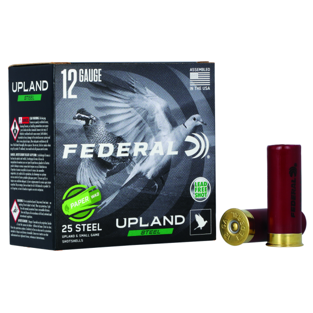 Federal USH122W75 Upland Field & Range Paper Wad 12Gauge 2.75" 1oz 7.5Shot 25 Per Box/10 Case