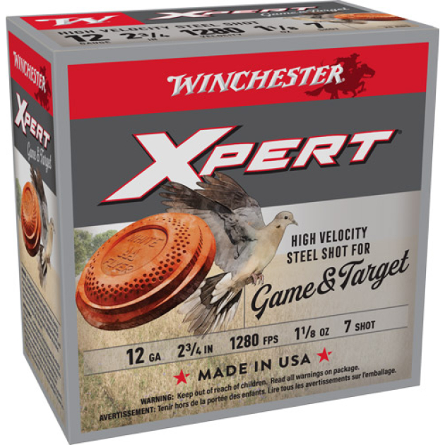WINCHESTER XPERT STEEL 12GA - 2.75" 1-1/8OZ #7 25RD 10BX/CS