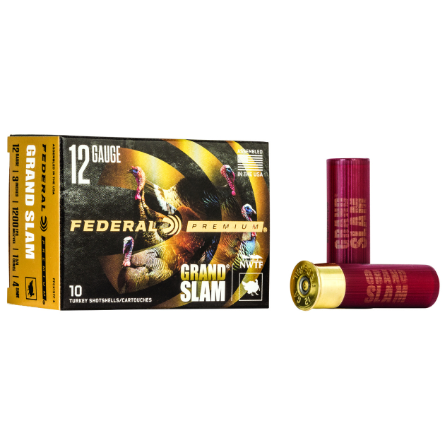 Federal PFCX157F4 Premium Grand Slam 12Gauge 3" 1 3/4oz 4Shot 10 Per Box/25 Case