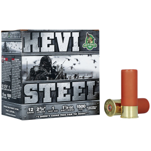 HEVI-Shot HS61221 HEVI-Steel  12Gauge 2.75" 1 1/8oz 1Shot 25 Per Box/10 Case