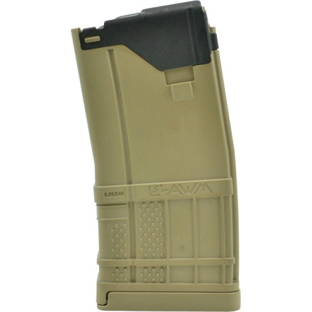 LANCER MAGAZINE L5AWM AR-15 - 5.56X45 20RD OPAQUE FDE