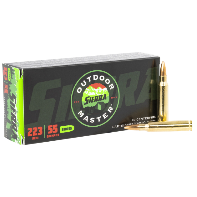 Sierra A937532 Outdoor Master  223Rem 5gr Hollow Point Boat Tail 20 Per Box/10 Case