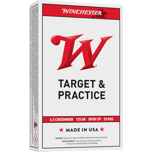 Winchester Ammo USA65CM USA  6.5Creedmoor 125gr Open Tip Range 20 Per Box/10 Case