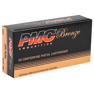 PMC 380A Bronze  380ACP 90gr Full Metal Jacket 50 Per Box/20 Case